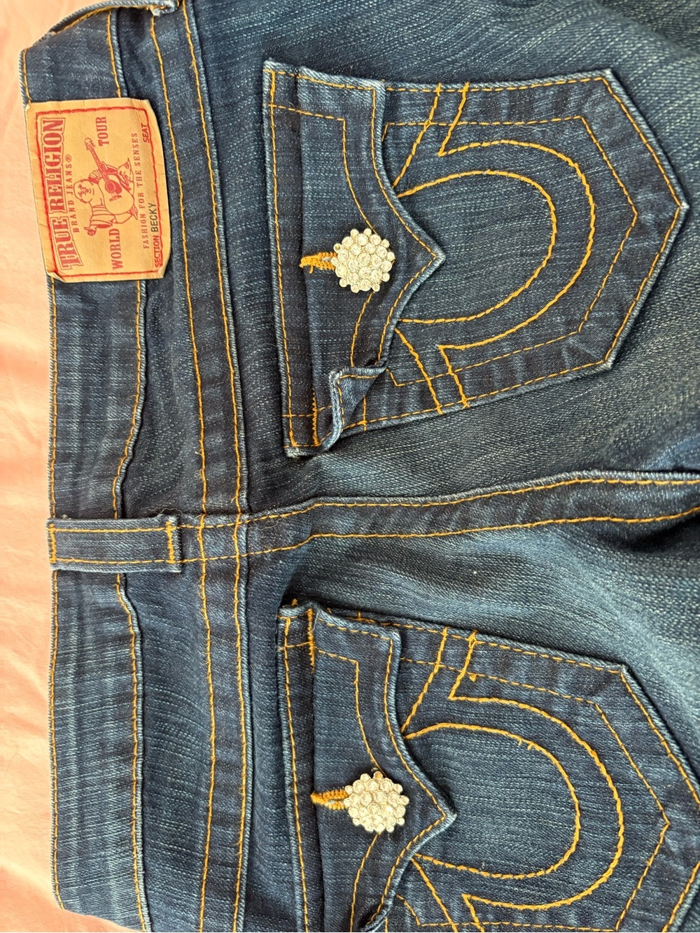 True Religion vintage Crystal jeans 25